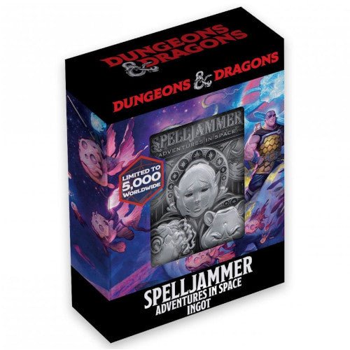 Dungeons & Dragons Spelljammer: Adventures in Space limited edition silver ingot by Fanattik, boxed