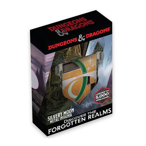 Fanattik Dungeons & Dragons Silverymoon metal insignia medallion in its box, limited to 5,000