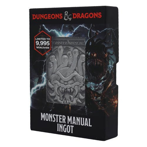 Fanattik Dungeons & Dragons Monster Manual Ingot in its box, limited to 9,995 worldwide