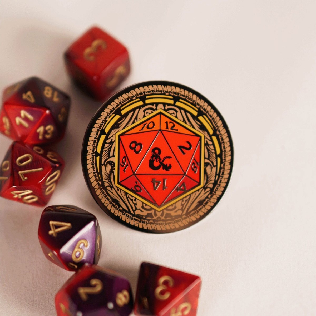 Dungeons & Dragons Pins Blind Box Mystery Mystery D20 Pins - Loaded Dice