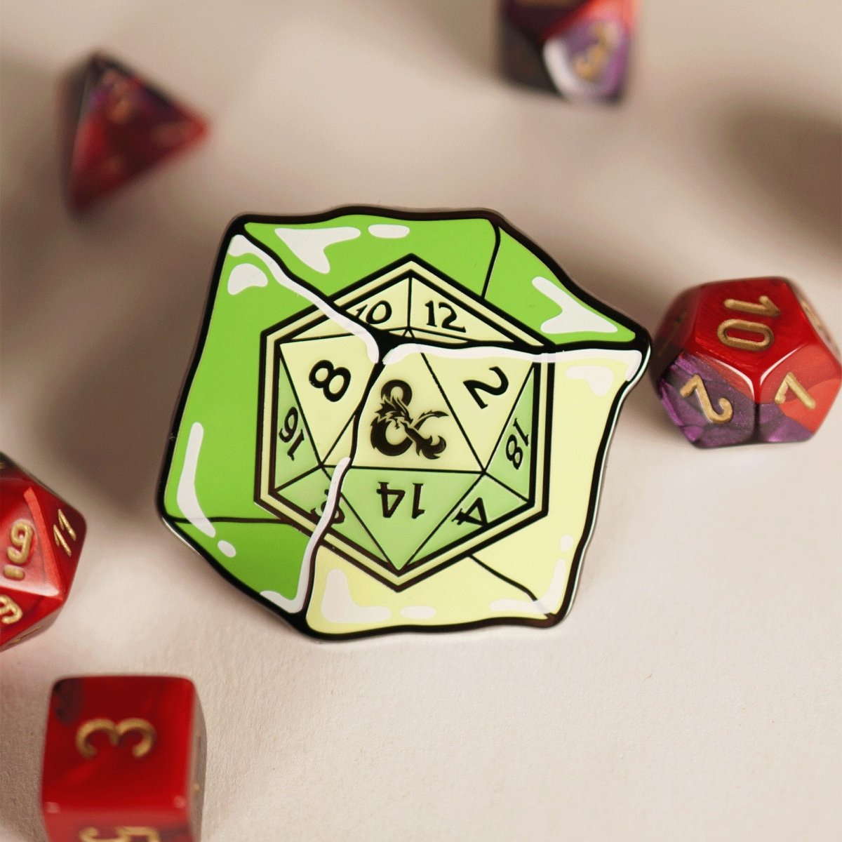 Dungeons & Dragons Pins Blind Box Mystery Mystery D20 Pins - Loaded Dice