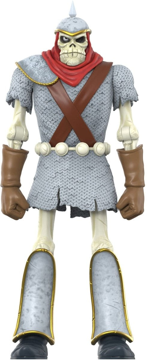 Super7 Dungeons & Dragons Ultimates Dekkion the Skeleton Warrior, front view in chainmail
