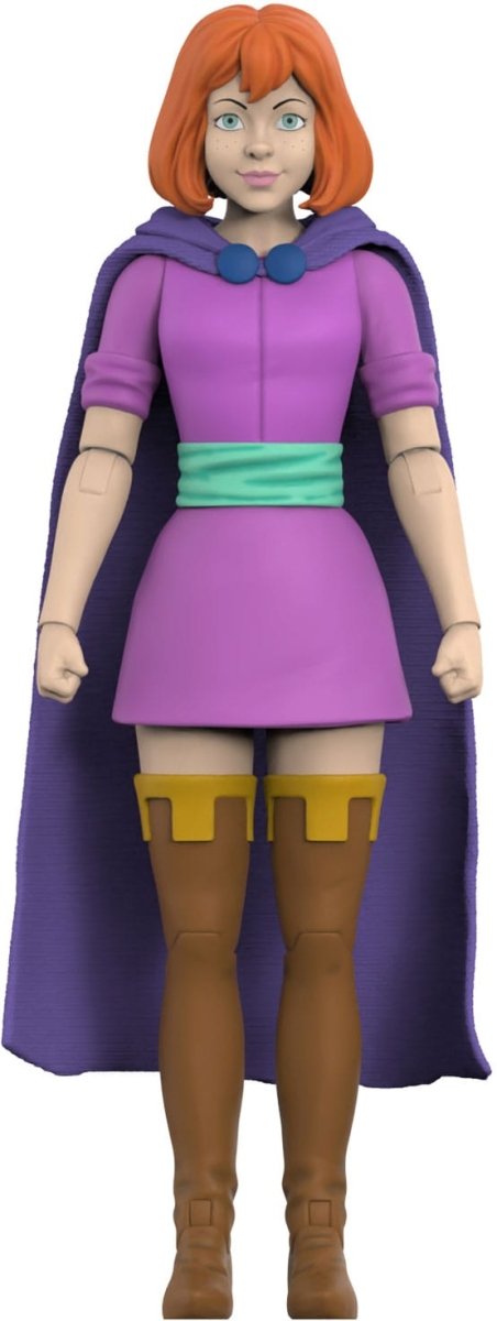 Super7 Dungeons & Dragons Ultimates Sheila the Thief, front view in purple cloak