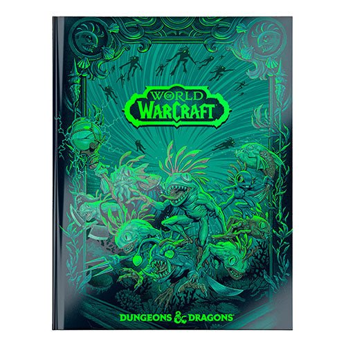 Dungeons & Dragons World of Warcraft Neon Ink alternate cover hardback, front
