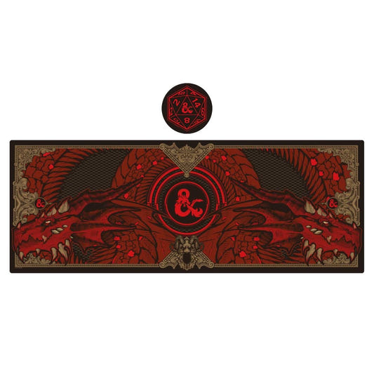 Dungeons & Dragons XL Desk Pad & Coaster Set - Loaded Dice