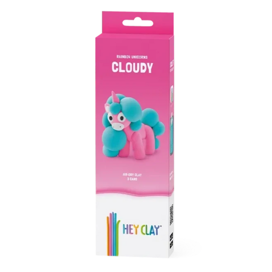 HEY CLAY Unicorn Claymates Cloudy (3 Cans) - Loaded Dice