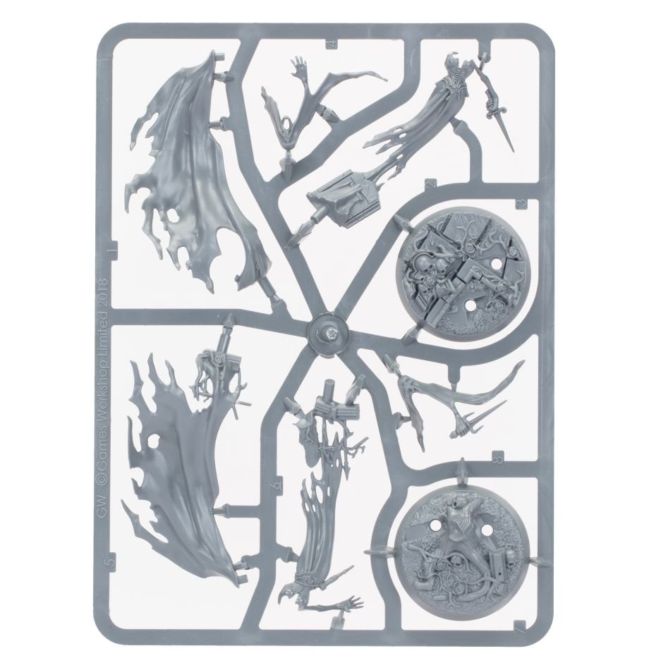 Easy To Build Nighthaunt: Myrmourn Banshees sprue contents - Loaded Dice