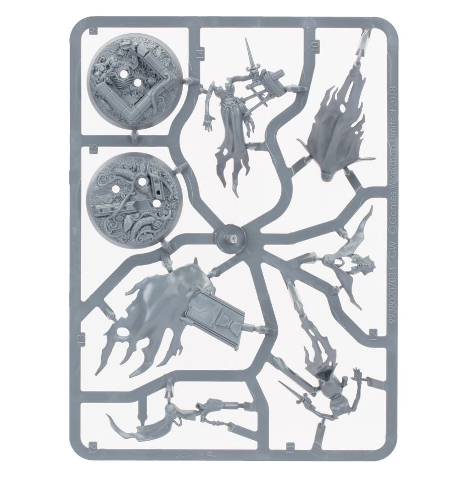 Easy To Build Nighthaunt: Myrmourn Banshees sprue contents - Loaded Dice