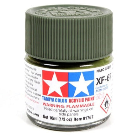 Tamiya Acrylic Paint Mini XF-67 NATO Green - Loaded Dice