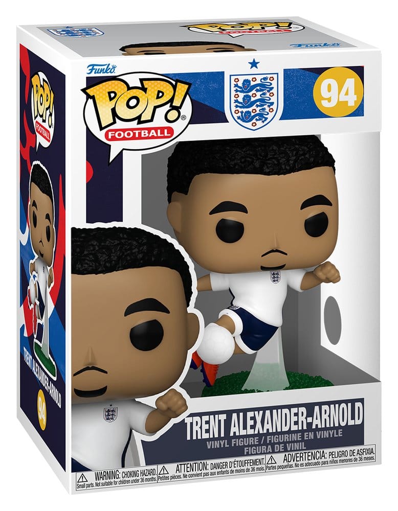 England Funko POP! Football 94 Trent Alexander-Arnold vinyl figure shown in its window display box