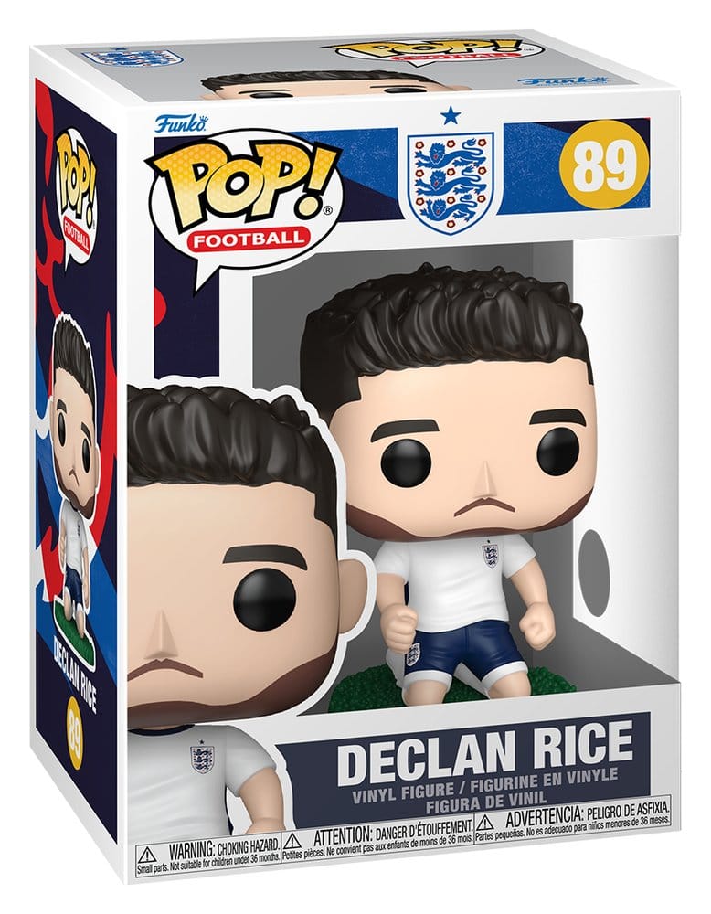 Funko POP! Football England Declan Rice vinyl figure in window box, number 89