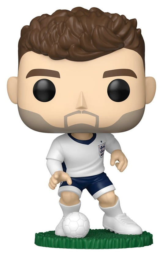 Funko POP! Football John Stones vinyl figure in white England kit with football