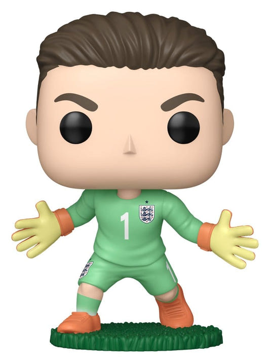 Funko POP! Football Jordan Pickford vinyl figure in green England goalkeeper kit and gloves