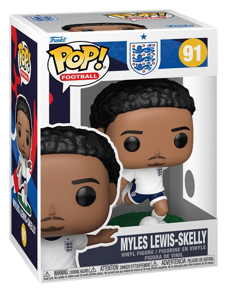 Funko POP! Football England Myles Lewis-Skelly vinyl figure in window box, number 91