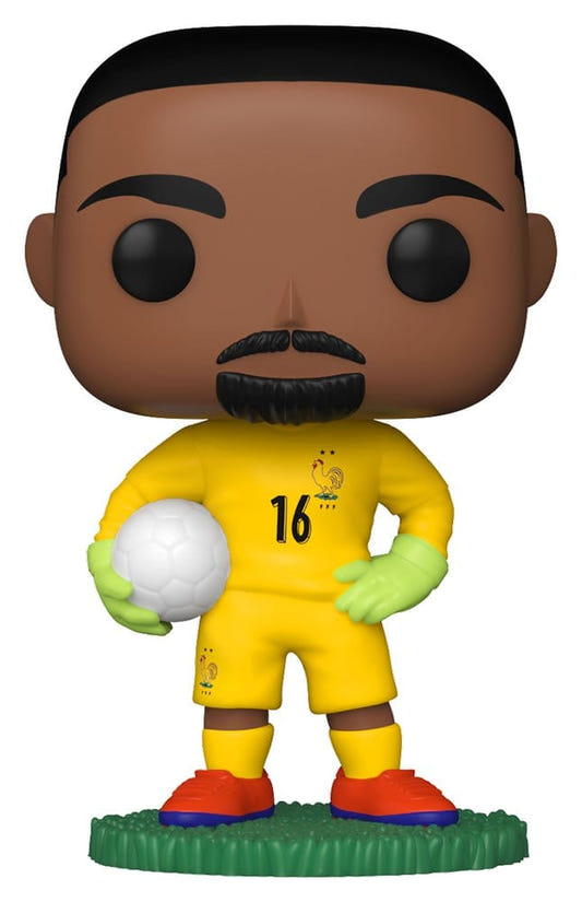 Funko POP! Football Mike Maignan vinyl figure in yellow France goalkeeper kit holding a ball
