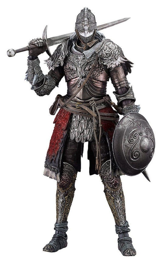 Max Factory figma Elden Ring Raging Wolf action figure with sword on shoulder and round shield