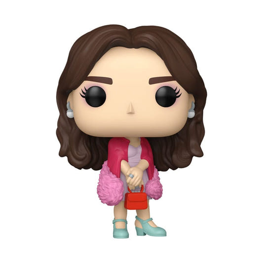Funko Pop! TV Emily Cooper vinyl figure from Emily in Paris in pink fluffy jacket