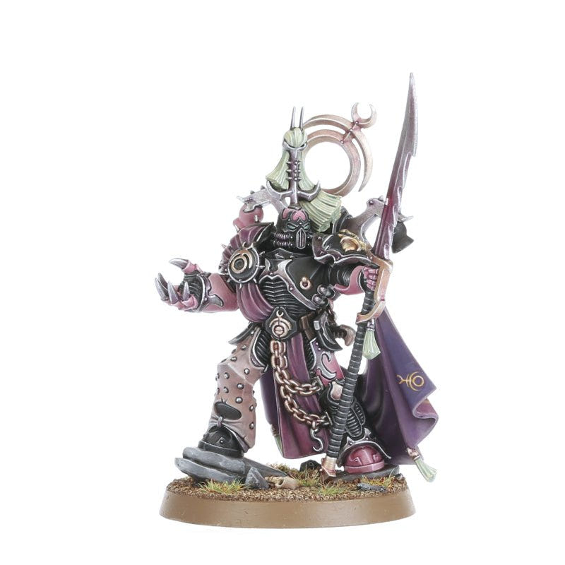 Emperor's Children Lord Exultant in pale purple with power spear, alternative paint scheme