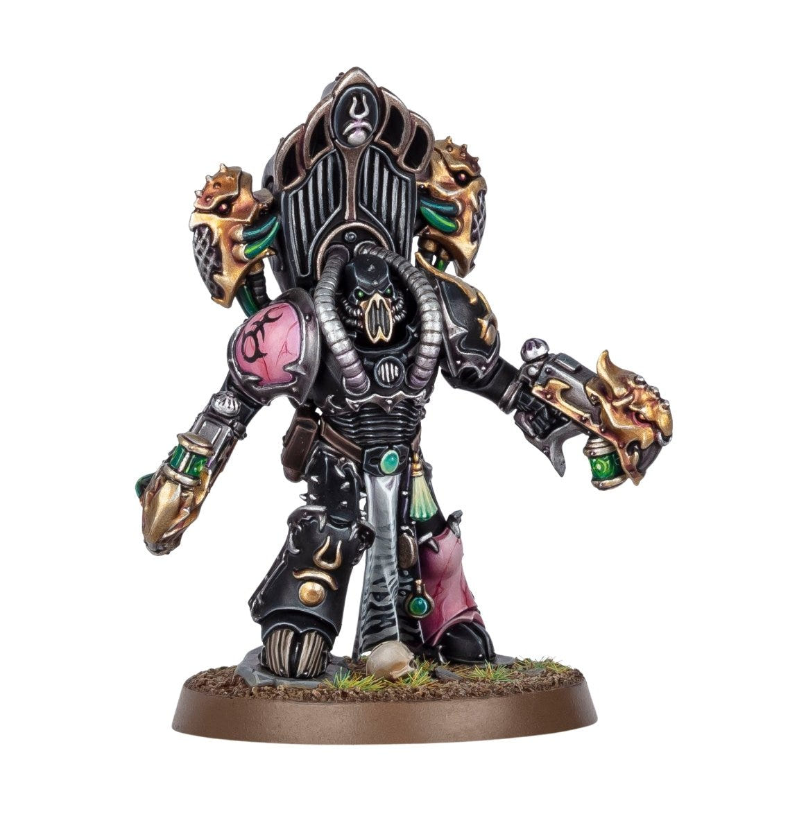 Lord Kakophonist torso and gold screamer pistol, second close-up view
