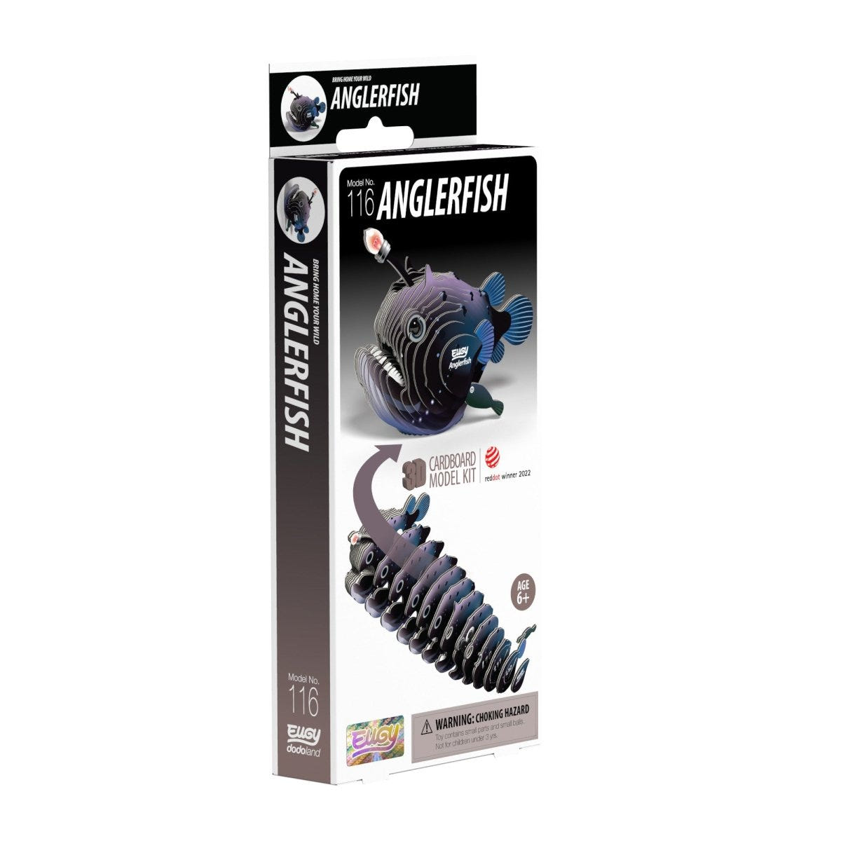 EUGY Anglerfish 3D cardboard model kit - box front