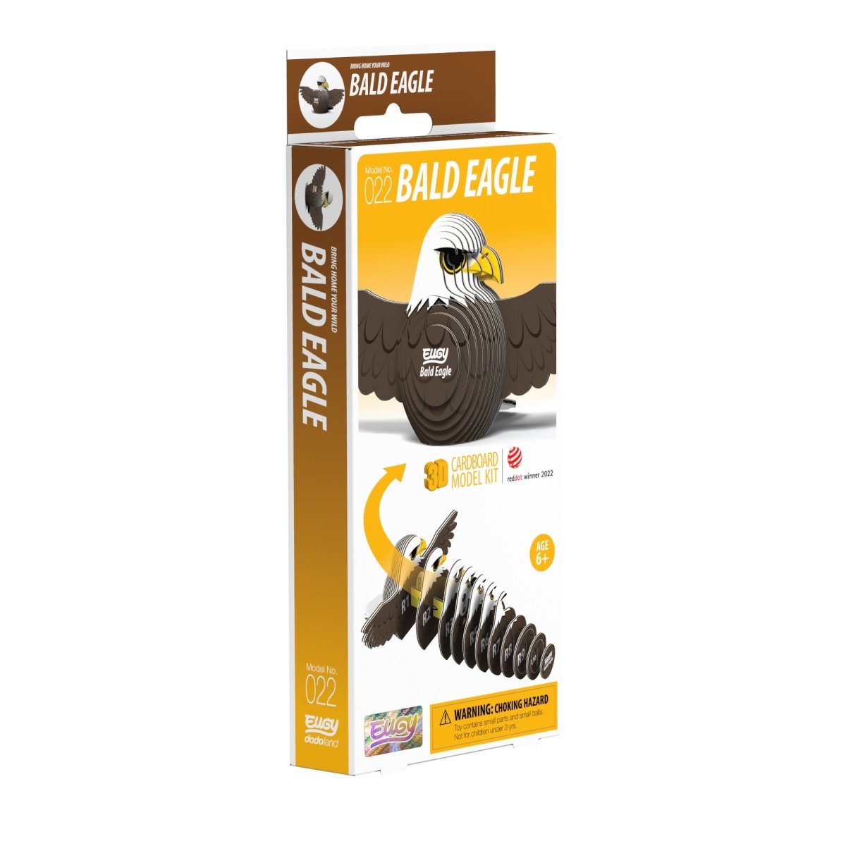 EUGY Bald Eagle 3D cardboard model kit - box front