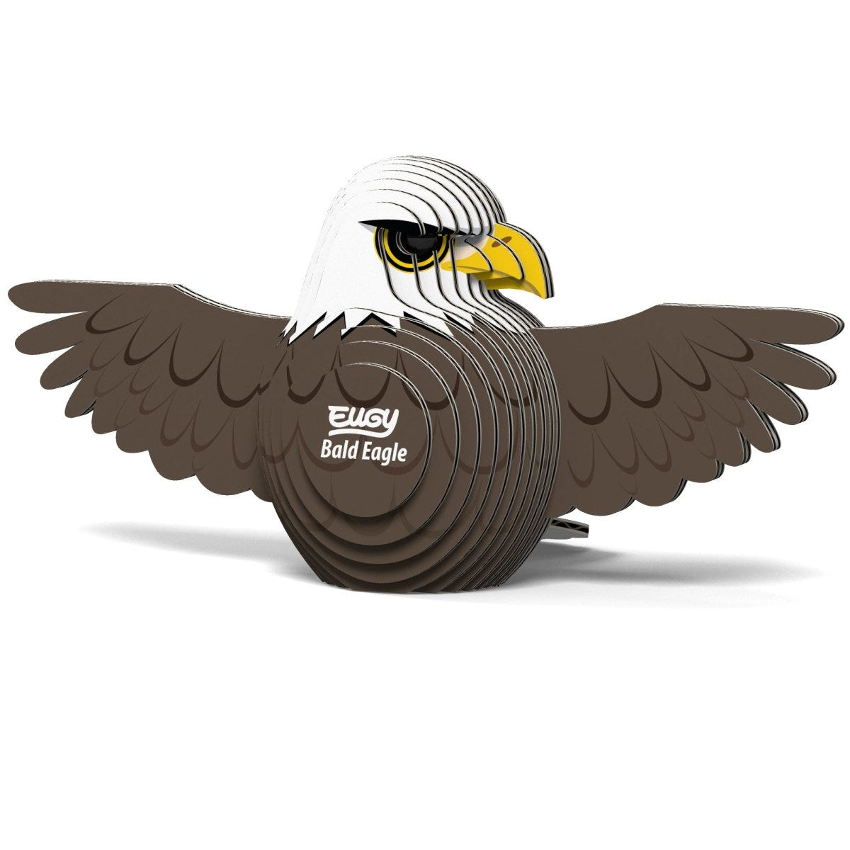 EUGY Bald Eagle 3D cardboard model kit - finished model
