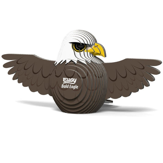 EUGY Bald Eagle 3D cardboard model kit - finished model