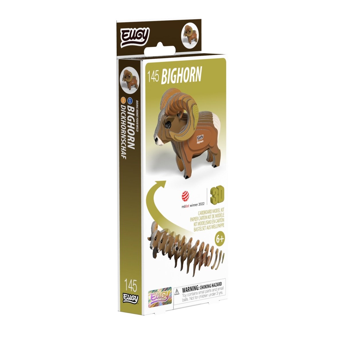 EUGY Bighorn 3D cardboard model kit - box front