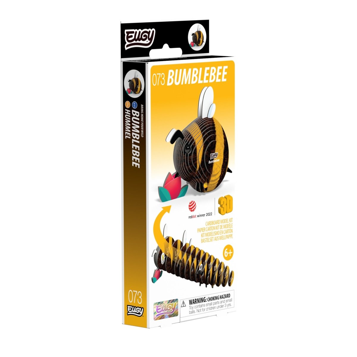 EUGY Bumblebee 3D cardboard model kit - box front