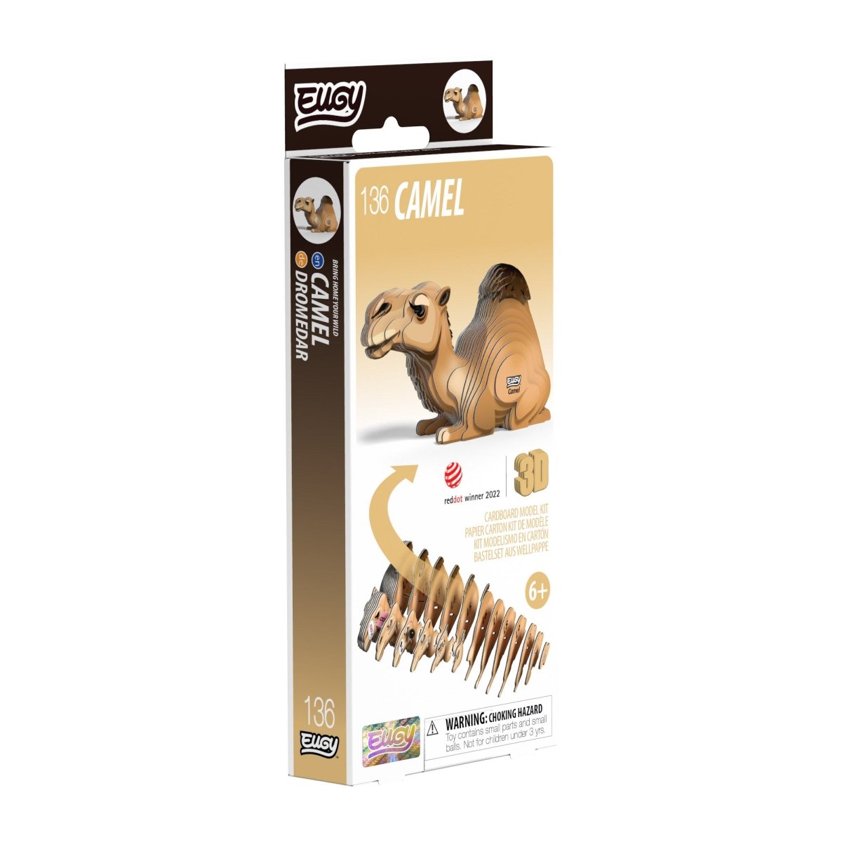 EUGY Camel 3D cardboard model kit - box front
