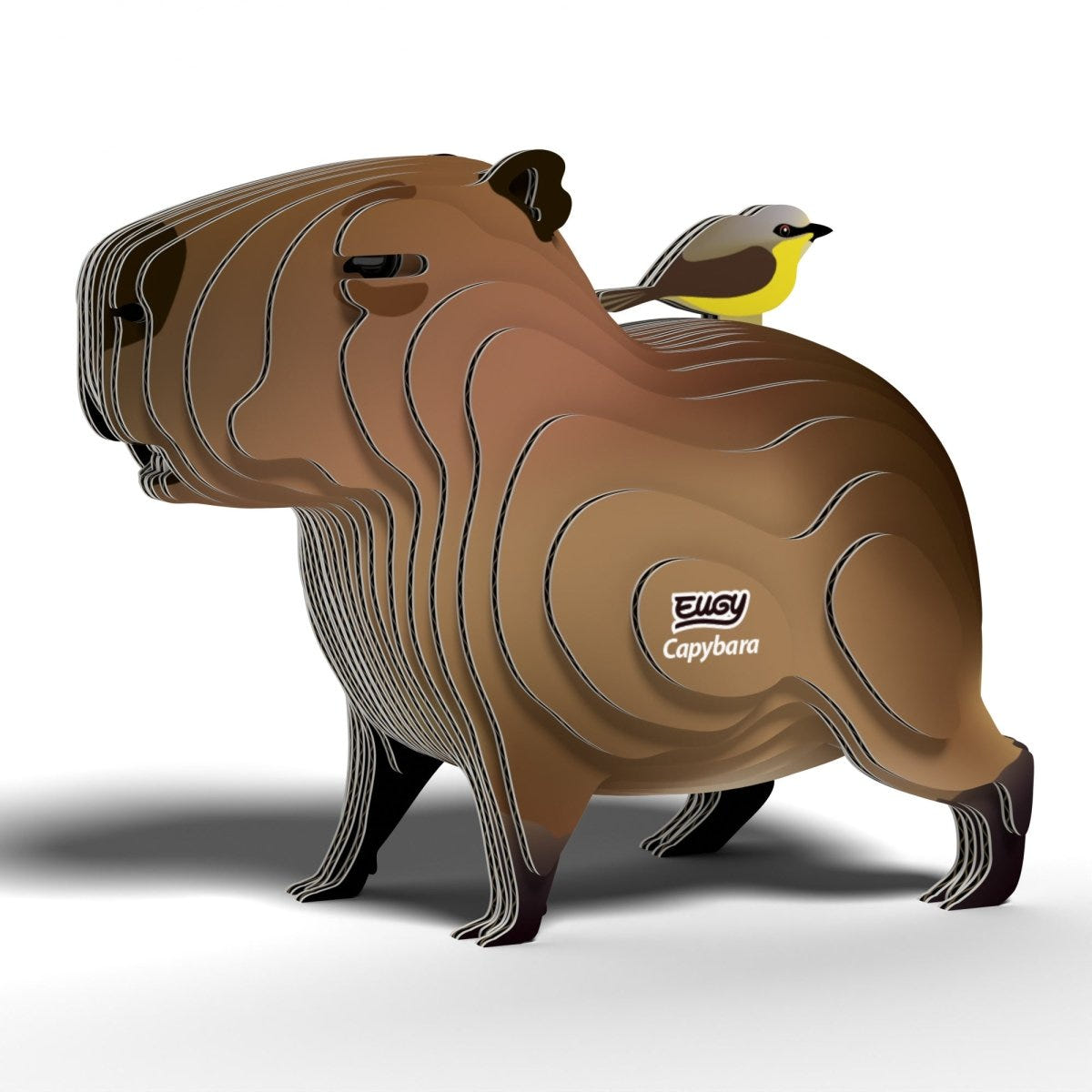 EUGY Capybara 3D cardboard model kit - finished model
