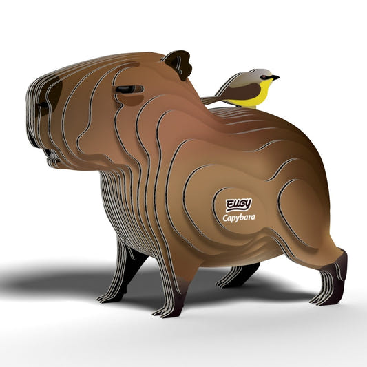 EUGY Capybara 3D cardboard model kit - finished model