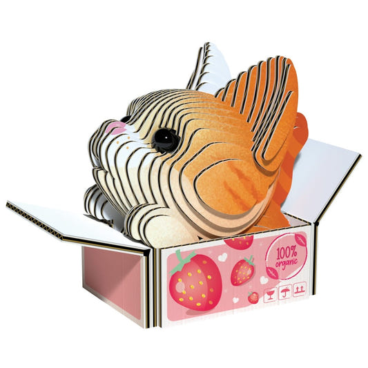 EUGY Cat - Pumpkin 3D cardboard model kit - finished model