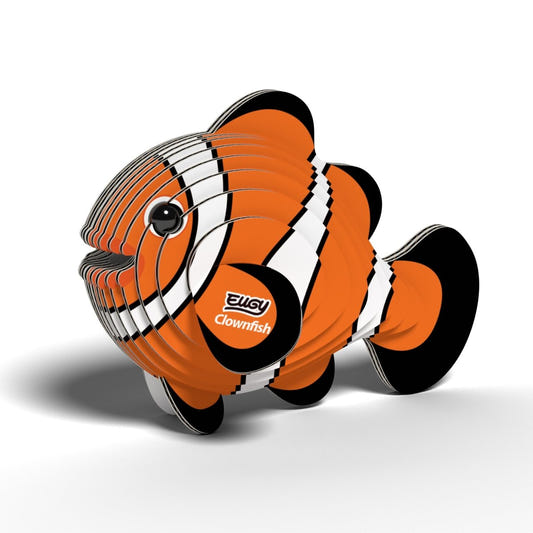 EUGY Clownfish 3D cardboard model kit - finished model