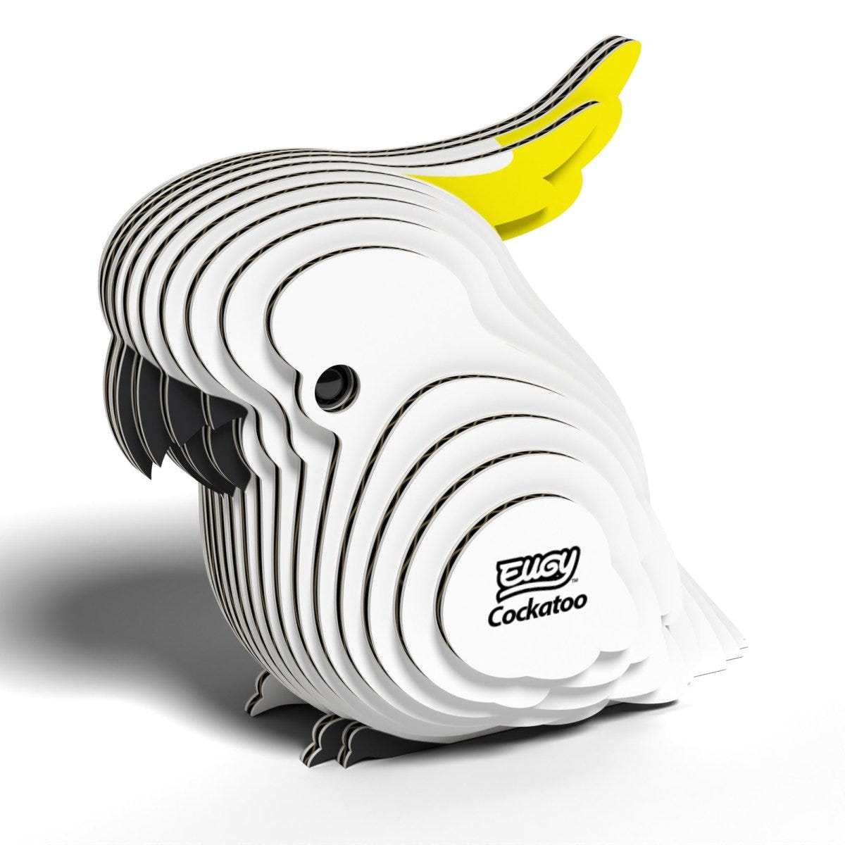EUGY Cockatoo 3D cardboard model kit - finished model