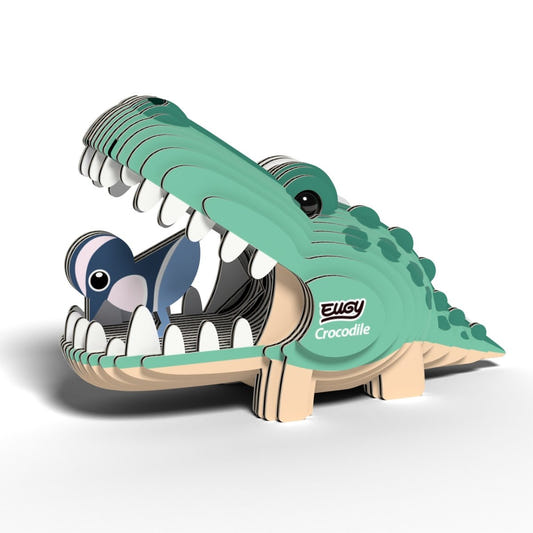 EUGY Crocodile 3D cardboard model kit - finished model
