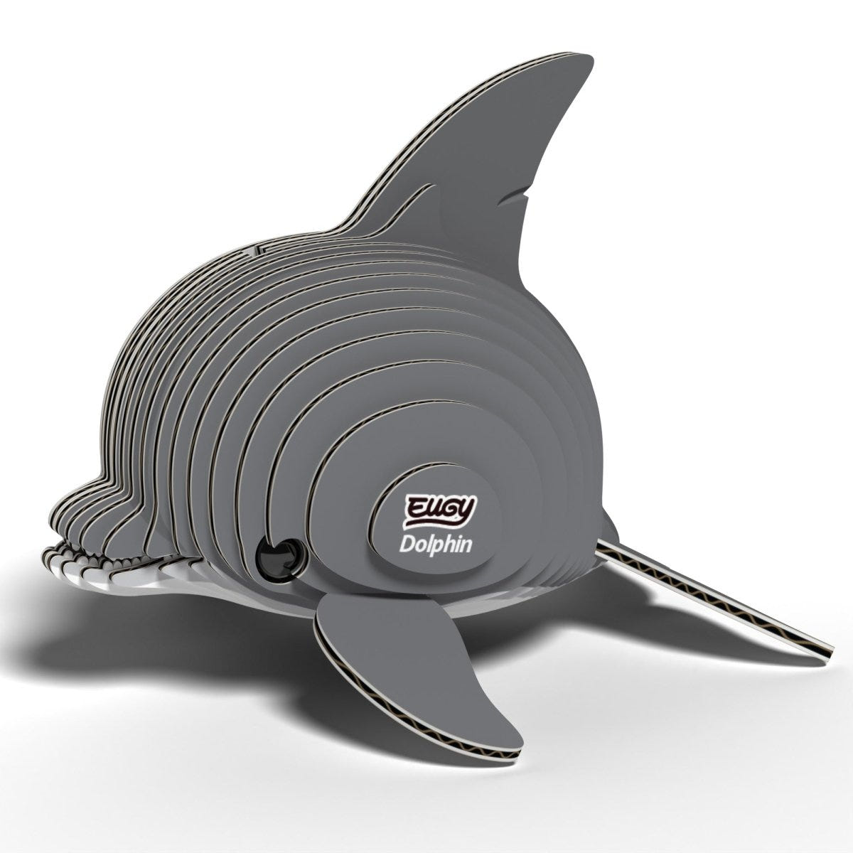 EUGY Dolphin 3D cardboard model kit - finished model