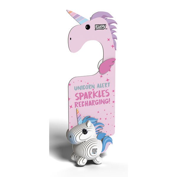EUGY Door Hanger Unicorn Sky 3D card kit - finished hanger