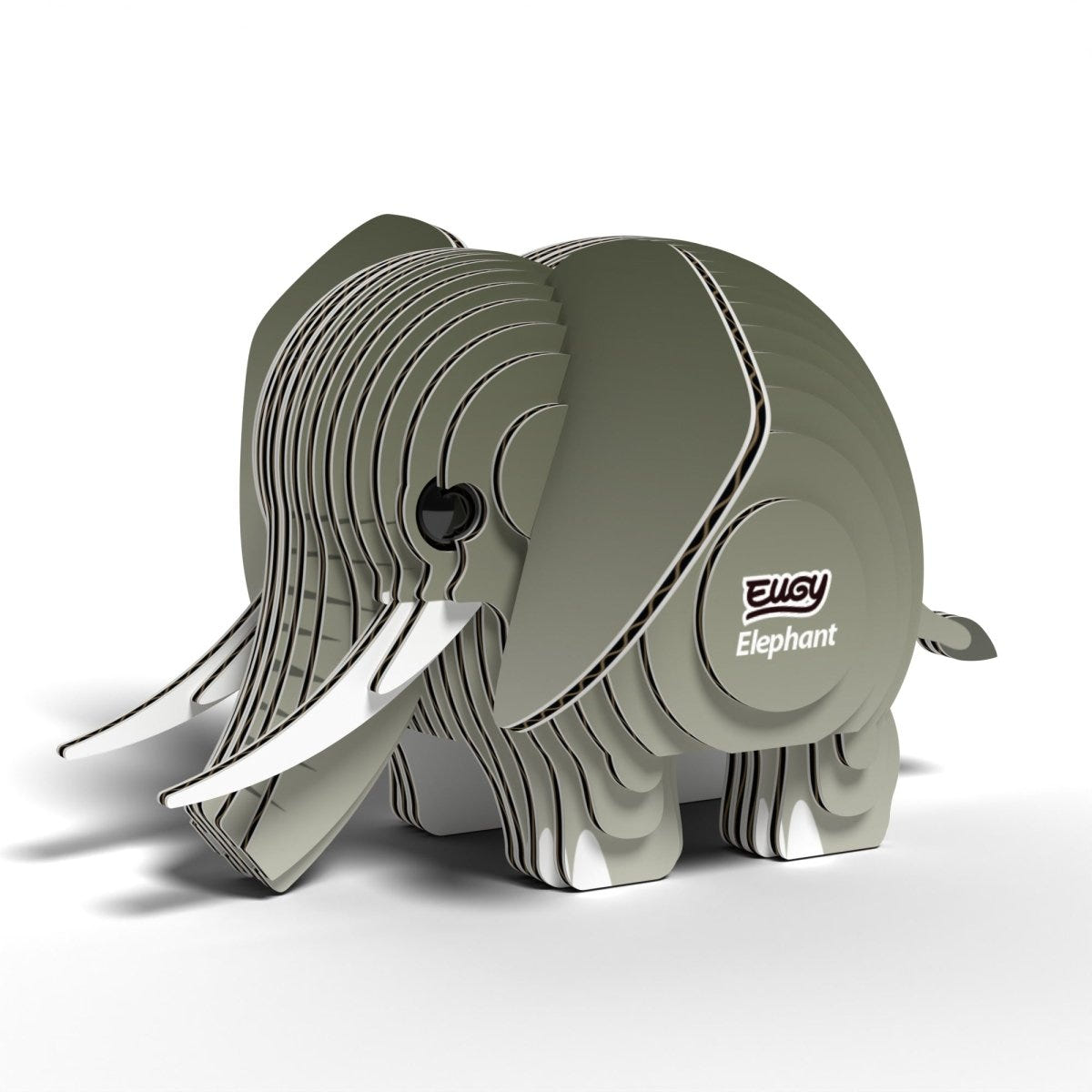 EUGY Elephant 3D cardboard model kit - finished model