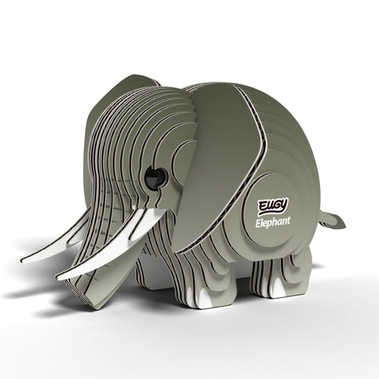 EUGY Elephant 3D cardboard model kit - finished model