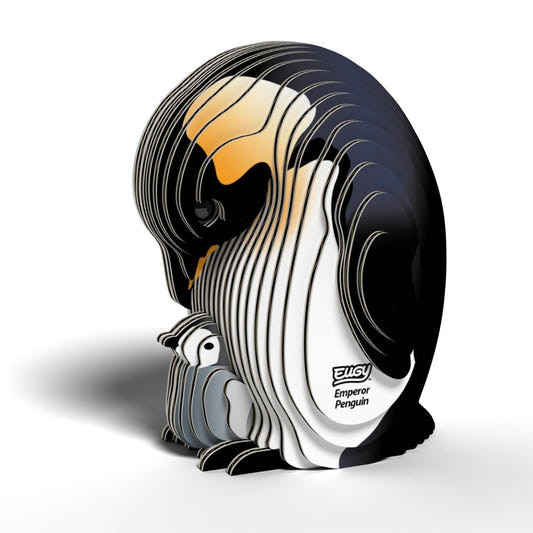 EUGY Emperor Penguin 3D cardboard model kit - finished model