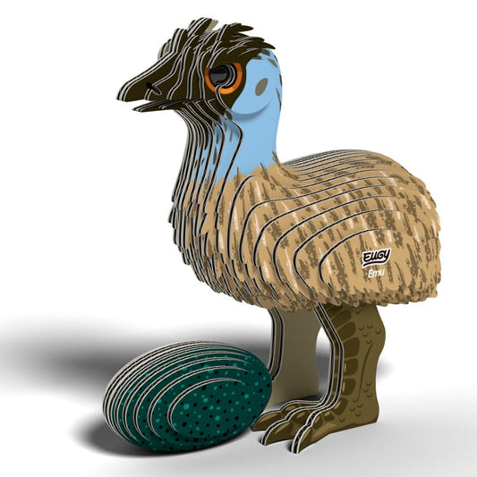 EUGY Emu 3D cardboard model kit - finished model