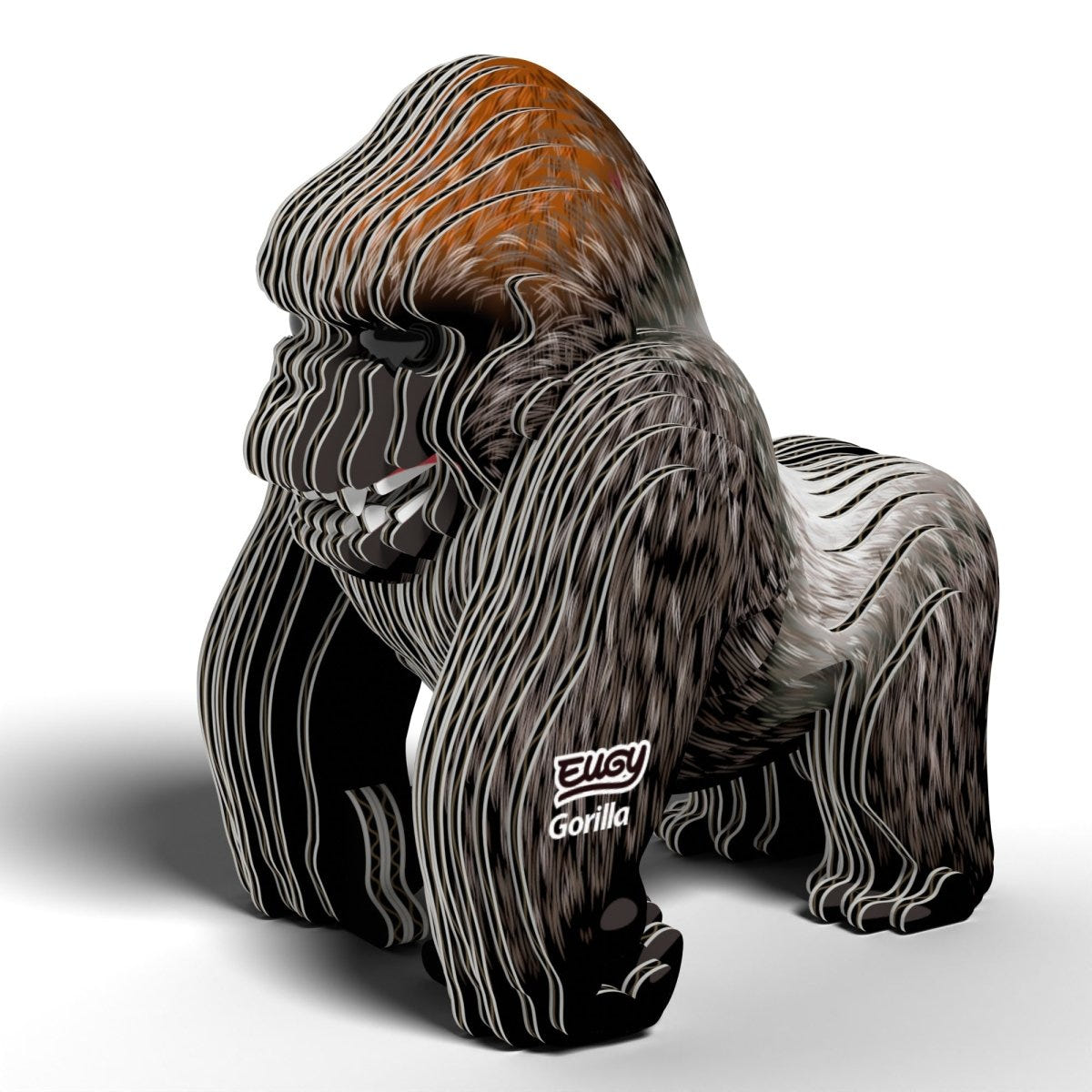 EUGY Gorilla 3D cardboard model kit - finished model