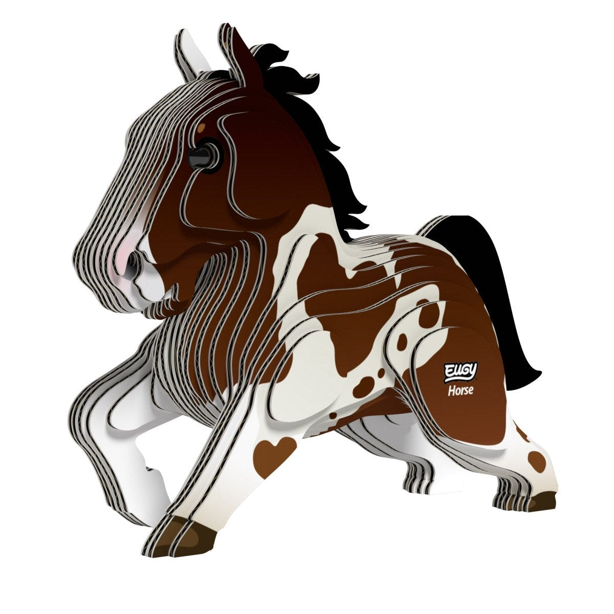 EUGY Horse 3D cardboard model kit - finished model