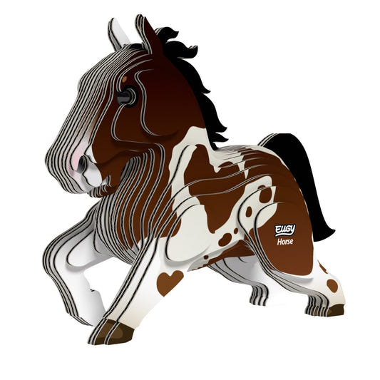 EUGY Horse 3D cardboard model kit - finished model