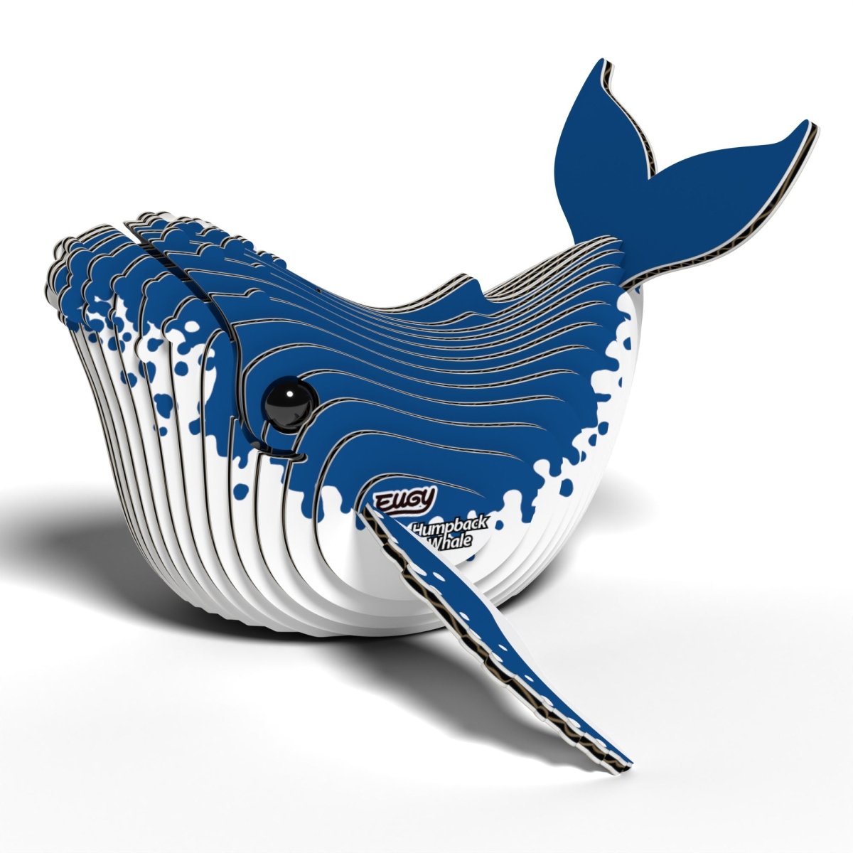 EUGY Humpback Whale 3D cardboard model kit - finished model