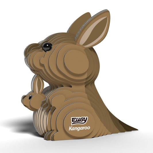 EUGY Kangaroo 3D cardboard model kit - finished model