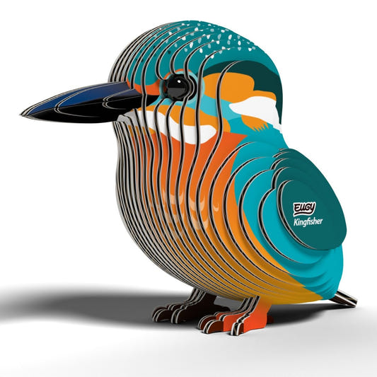 EUGY Kingfisher 3D cardboard model kit - finished model