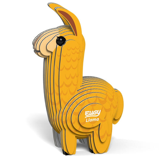 EUGY Llama 3D cardboard model kit - finished model