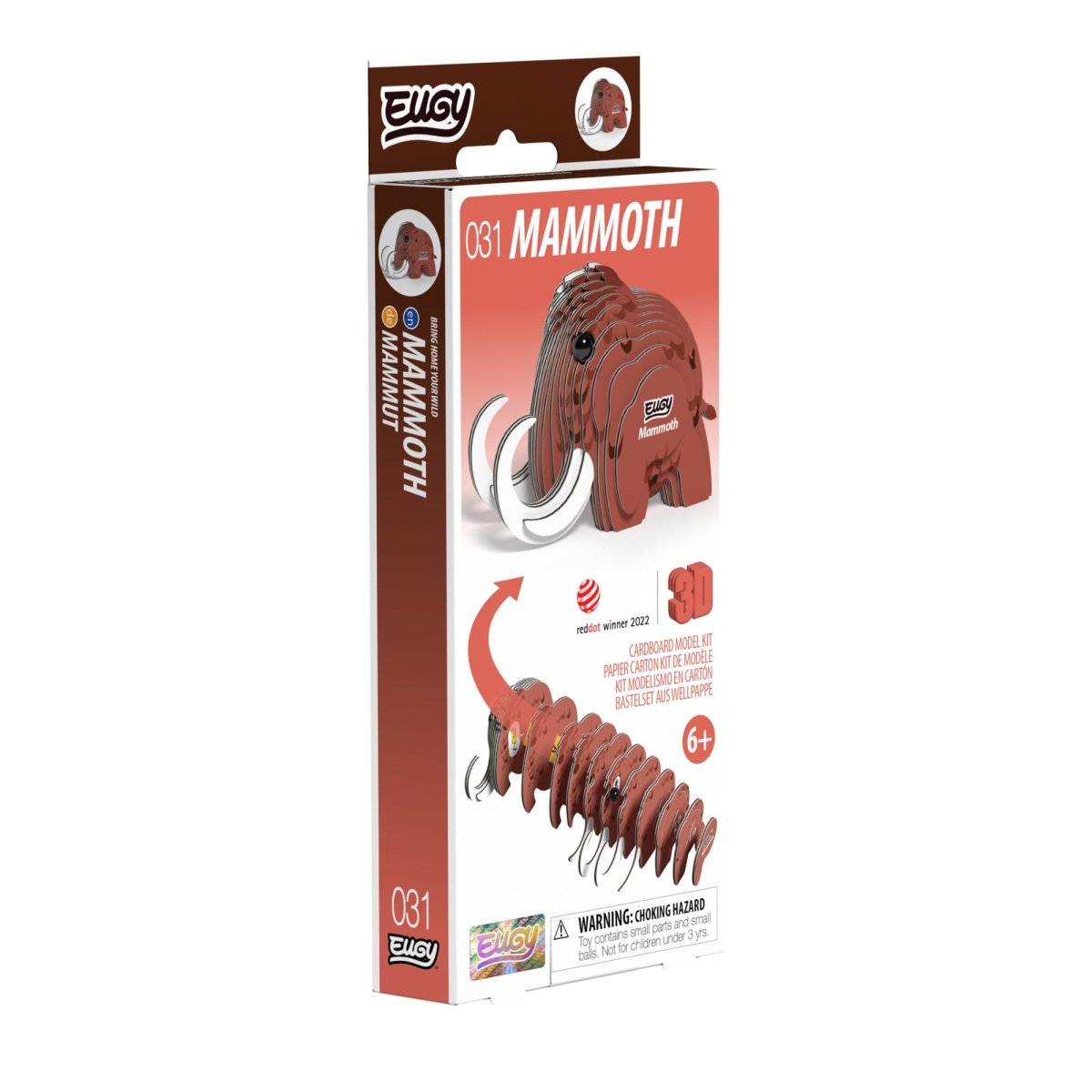 EUGY Mammoth 3D cardboard model kit - box front